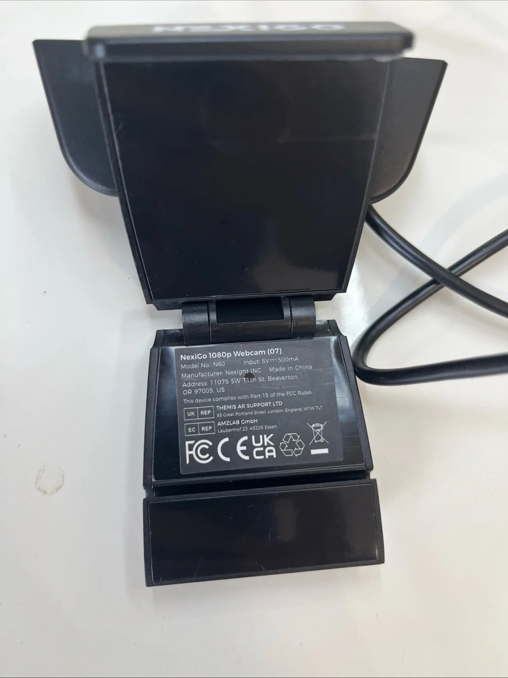 Nexigo black webcam